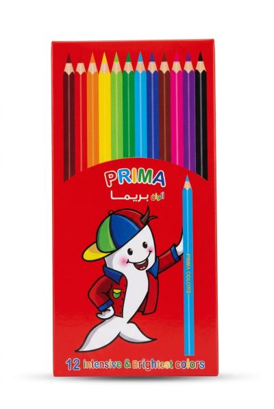 ألوان خشب بريما ١٢ لون طويل